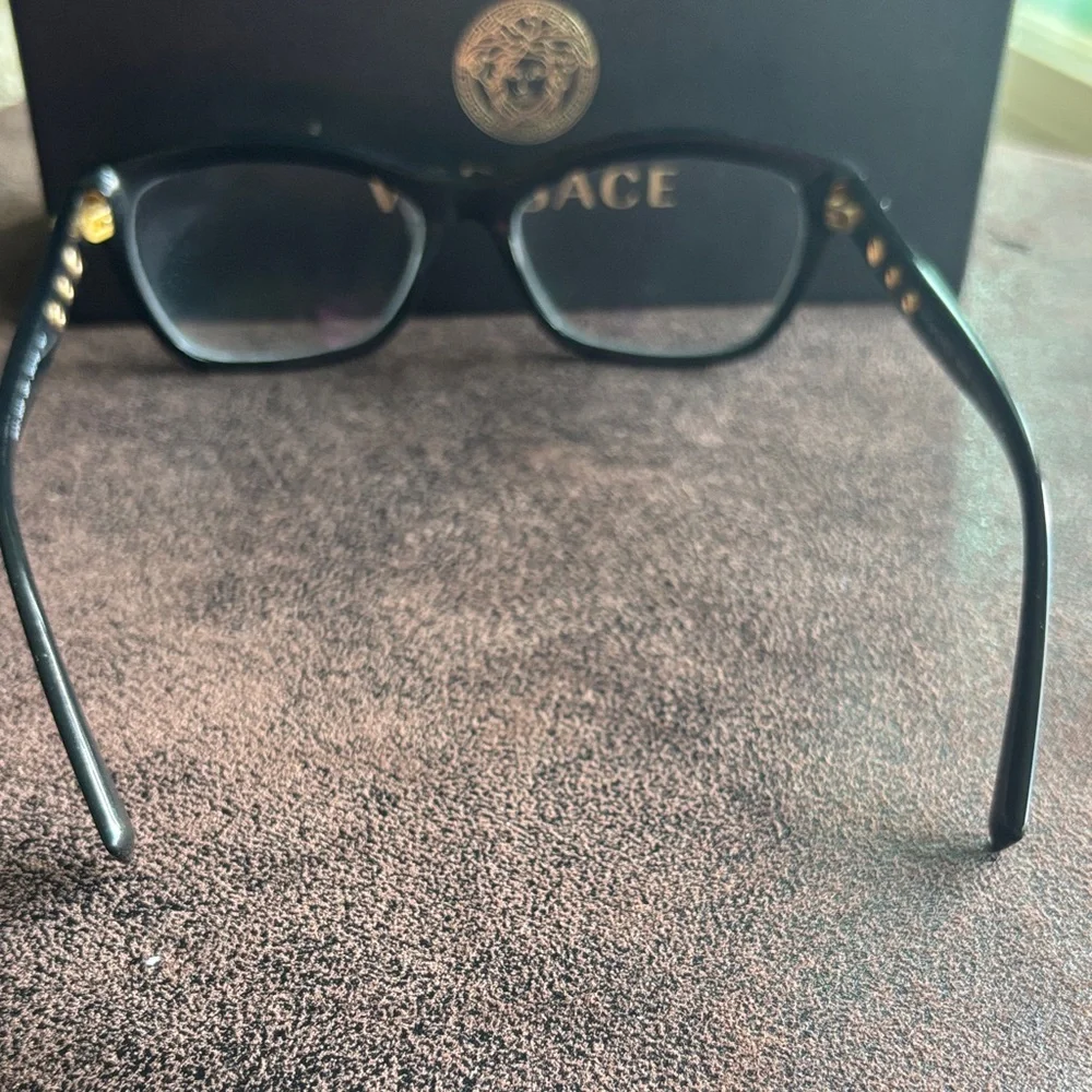Versace Women's Black Glasses - Picture 6 of 8